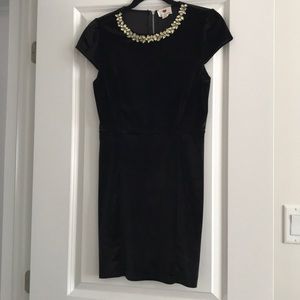 Black velvet dress